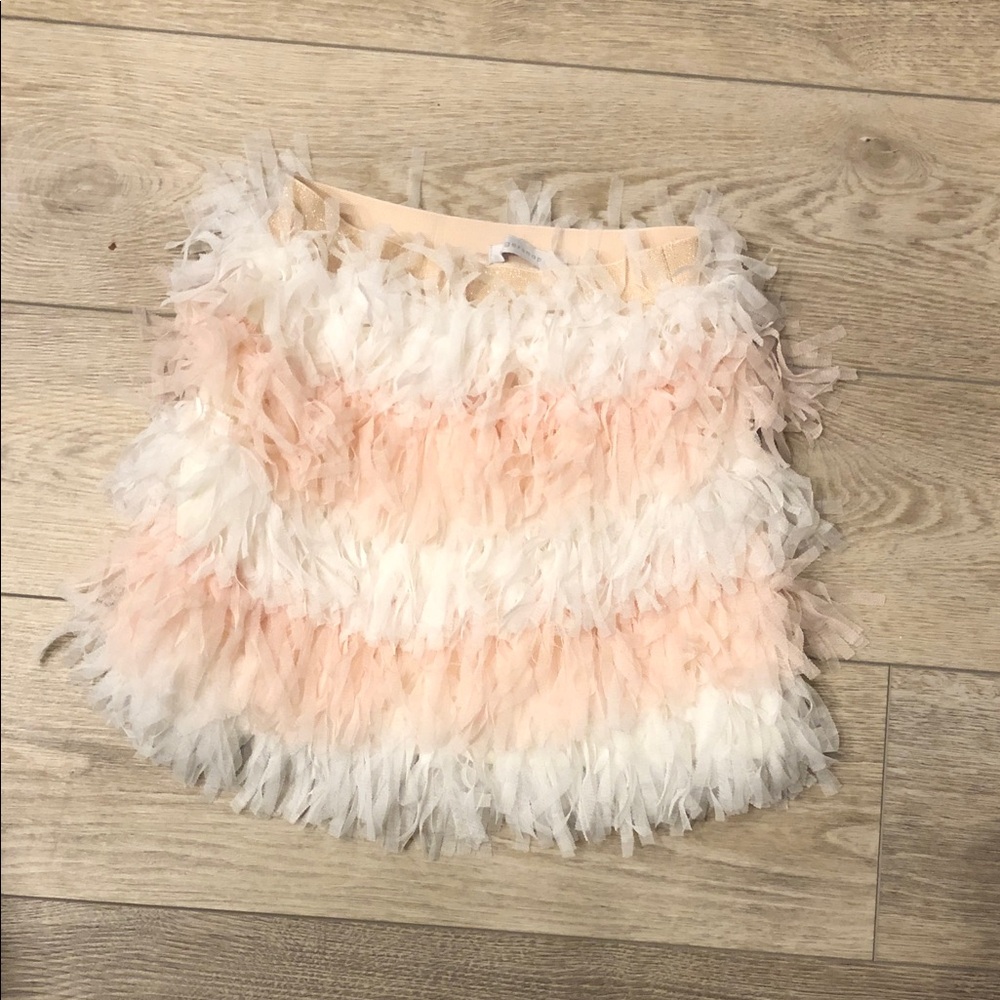 Gingersnaps girl Pink and White fun Skirt size 10
